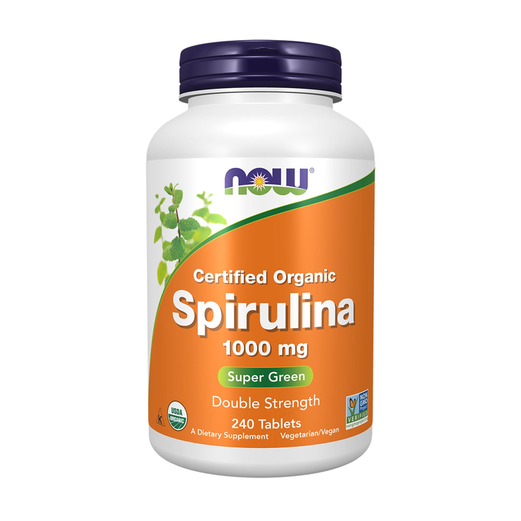 Спіруліна NOW foods Spirulina 1000 мг, 240 таблеток